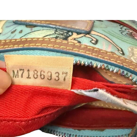 Dooney & Bourke Disney Blue Sketch Mickey Mouse Crossbody Purse